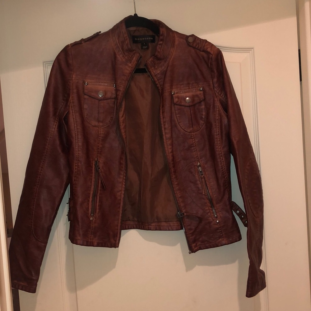 Bagatelle brown leather jacket